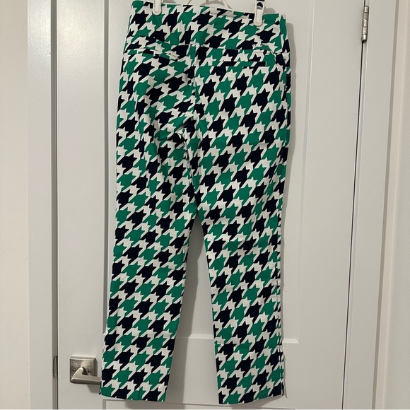 Swing Control Green Blue White Hopscotch Print Golf Trouser Pants Size 10 Womens - Picture 6 of 12